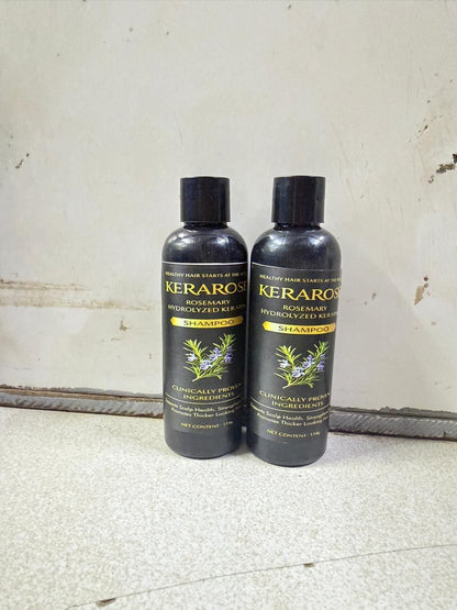 Rosemary Hair Growth Shampoo with Hydrolyzed Keratin 114gm Each (Pack of 2)