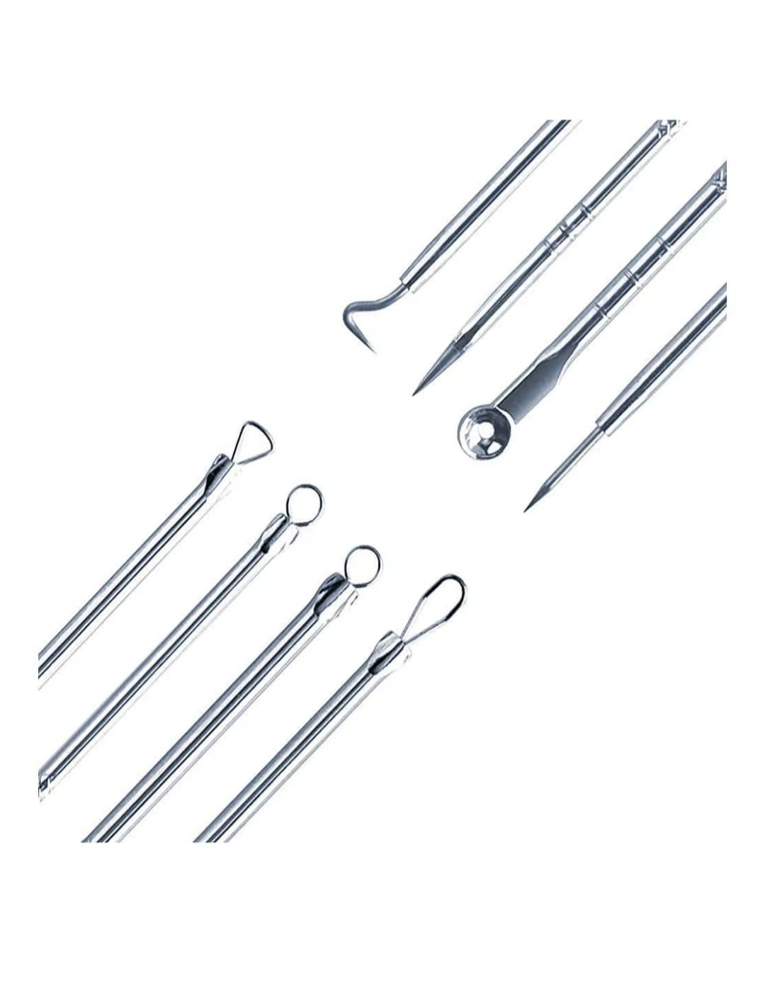 4pcs Set of Tools Spot Extractor Pore Cleansing Needle Hook Kit