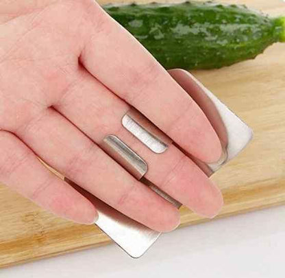 Stainless Steel Finger Protector Hand Guard (Pack of 4)